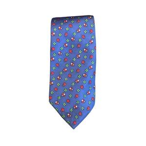 Brooks brothers USA blue lady bug 4 leaf clover buisness casual tie